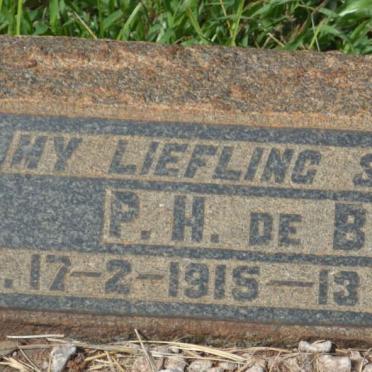 BEER P.H., de -1915