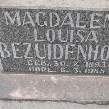 BEZUIDENHOUT Magdalena Louisa 1893-1985