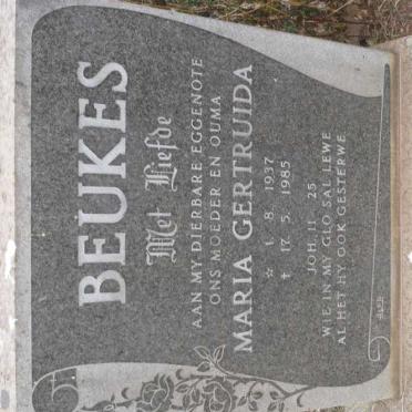 BEUKES Maria Gertruida 1937-1985