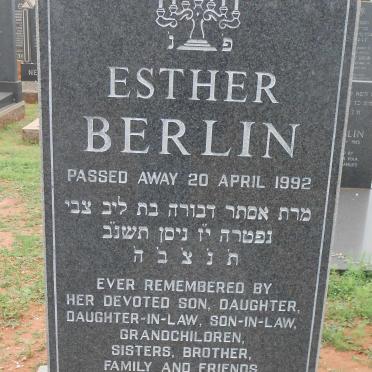 BERLIN Esther -1992