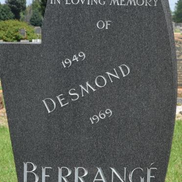 BERRANGÉ Desmond 1949-1969
