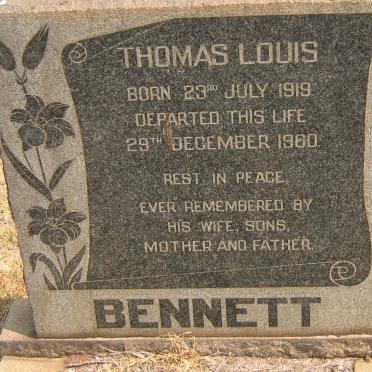 BENNETT Thomas Louis 1919-1960