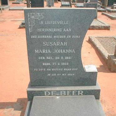 BEER Susarah Maria Johanna, de nee NEL 1881-1953