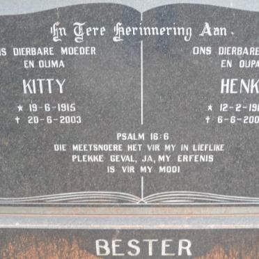 BESTER Henk 1914-2002 &amp; Kitty 1915-2003