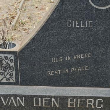 BERG Cielie, van den