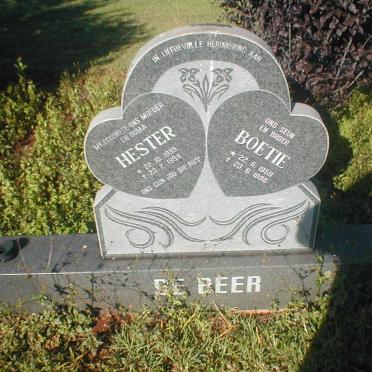 BEER Hester, de 1939-1994 :: DE BEER Boetie 1959-1996