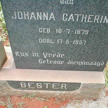 BESTER Johanna Catherina 1879-1957