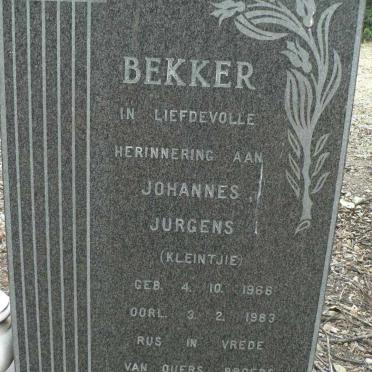BEKKER Johannes Jurgens 1966-1983
