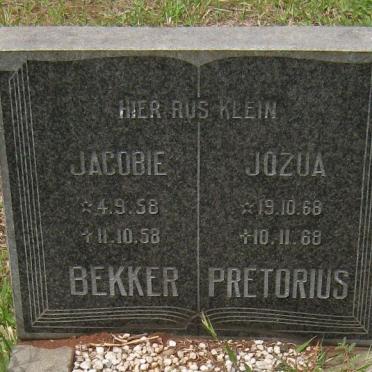 BEKKER Jacobie 1958-1958 :: PRETORIUS Jozua 1966-1968