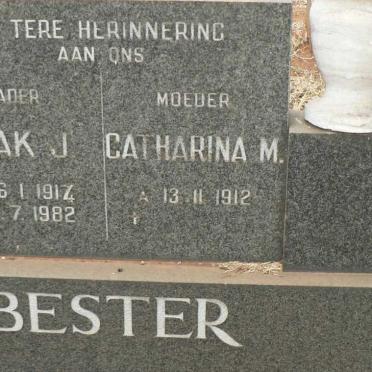 BESTER Izak J. 1917-1982 &amp; Catharina M. 1912- :: SMIT Willem 1941-1992