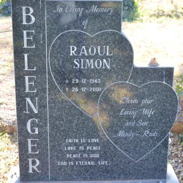 BELENGER Raoul Simon 1943-2001