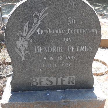 BESTER Hendrik Petrus 1897-1976