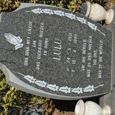 BERRYMAN Lulu 1931-1999