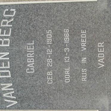 BERG Gabriël, van den 1905-1966