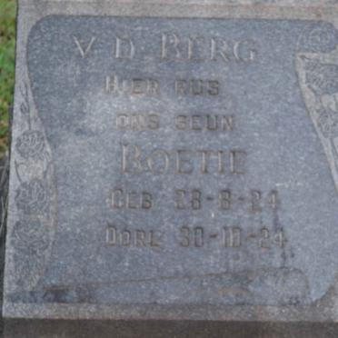 BERG Boetie, v.d. 1924-1924