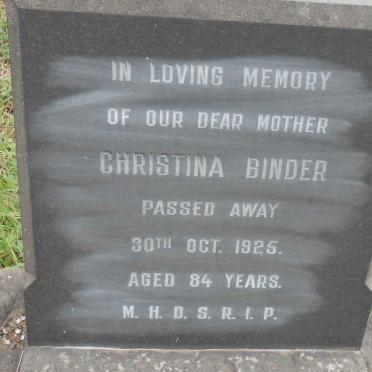 BINDER Christina -1925