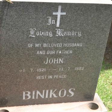 BINIKOS John 1921-1982