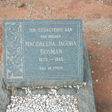 BOSMAN Magdalena Jacoba 1873-1945