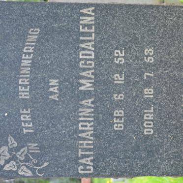BOTHMA Catharina Magdalena 1952-1953
