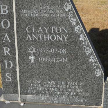 BOARDS Clayton Anthony 1973-1999