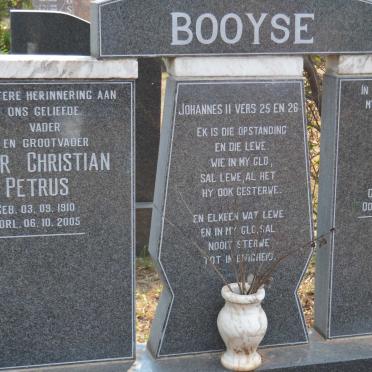 BOOYSE Pieter Christian Petrus 1910-2005 &amp; Alida Claudina 1914-2002