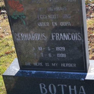 BOTHA Gerhardus Francois 1929-1998