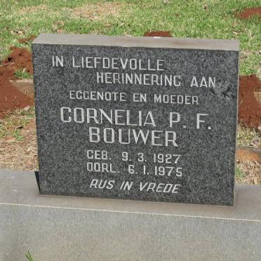 BOUWER Cornelia P.F. 1927-1975