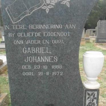 BOTHA Gabriel Johannes 1888-1972