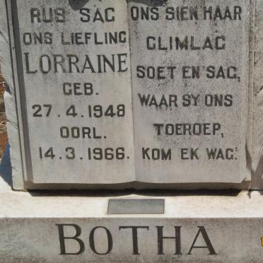 BOTHA Lorraine 1948-1966