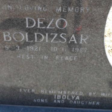 BOLDIZSAR Dezo 1921-1987