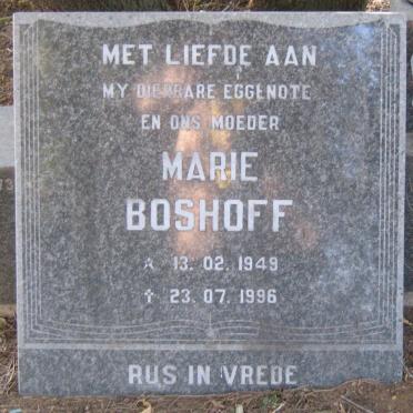 BOSHOFF Marie 1949-1996