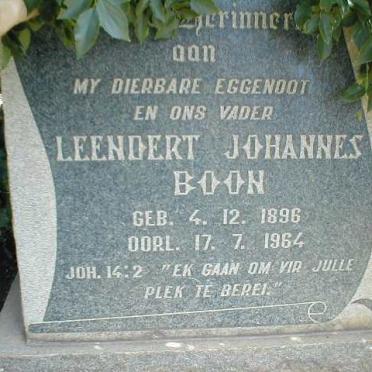 BOON Leendert Johannes 1896-1964