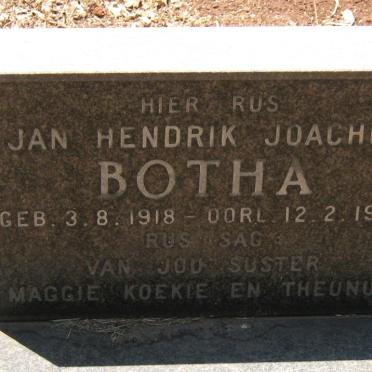 BOTHA Jan Hendrik Joachim 1918-1963