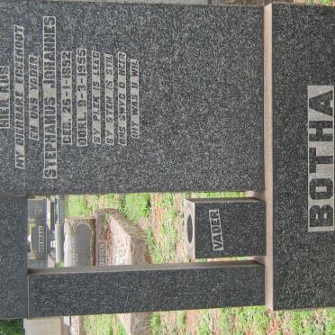 BOTHA Stephanus Johannes 1892-1955 &amp; Susanna Maria 1902-1981