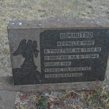 BOKHUTSO Korneles Pooe 1919-1944