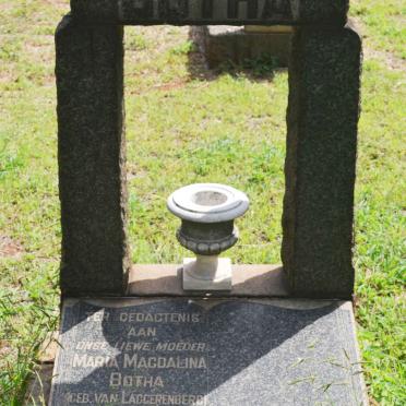 BOTHA Maria Magdalina nee VAN LAGGERENBERG 1855-1928