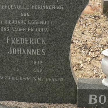 BOTHA Frederick Johannes 1902-1982