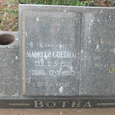BOTHA Mauritz Goedhals 1906-1962