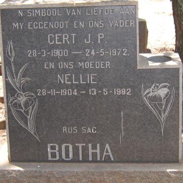 BOTHA Gert J.P. 1900-1972 &amp; Nellie 1904-1982