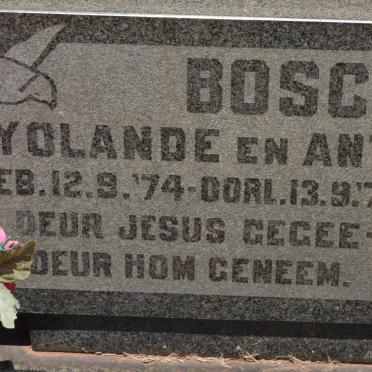 BOSCH Yolande 1974-1974 :: BOSCH Antia 1974-1974