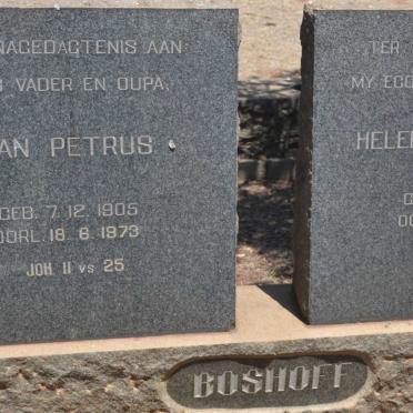 BOSHOFF Jan Petrus 1905-1973 &amp; Helena Catharina MYBURG 1908-1969