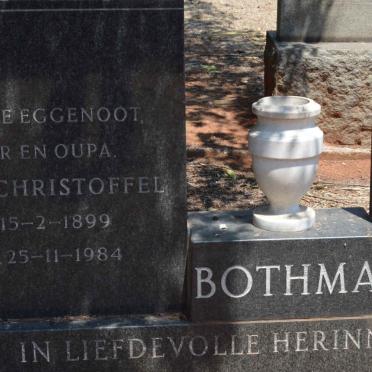 BOTHMA Jasper Christoffel 1899-1984 &amp; Lammerdina 1903-1988