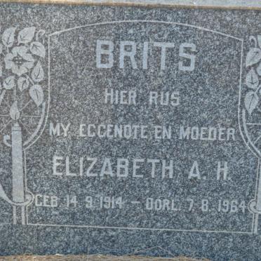 BRITS Elizabeth A.H. 1914-1964