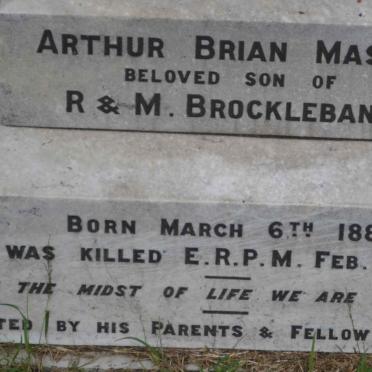 BROCKLEBANK Arthur Brian Mason 1888-1906
