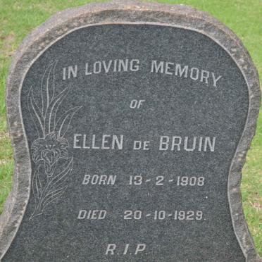 BRUIN Ellen, de 1908-1929