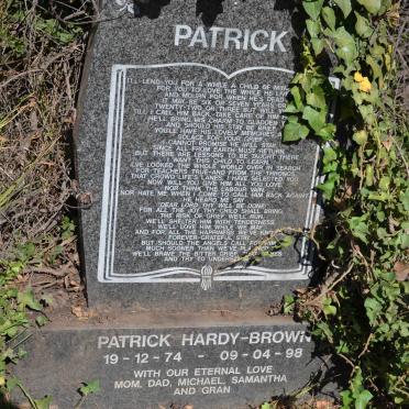 BROWN Patrick, Hardy 1974-1998