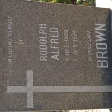 BROWN Rudolph Alfred 1908-1974