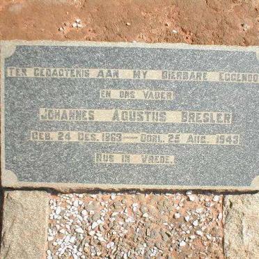 BRESLER Johannes Agustus 1863-1943