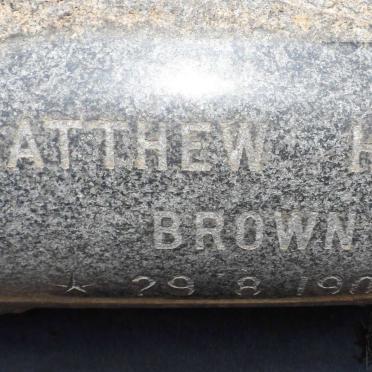 BROWN Matthew Henry 1904-1968