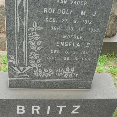 BRITZ Roedolf M.J. 1912-1953 &amp; Engela  E. 1911-1980